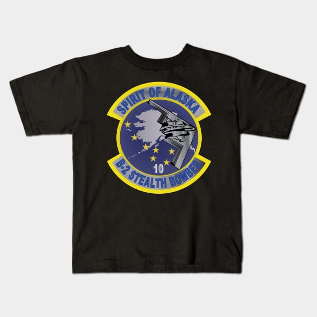 B2 - Spirit - Stealth Bomber - Alaska wo Txt Kids T-Shirt by twix123844